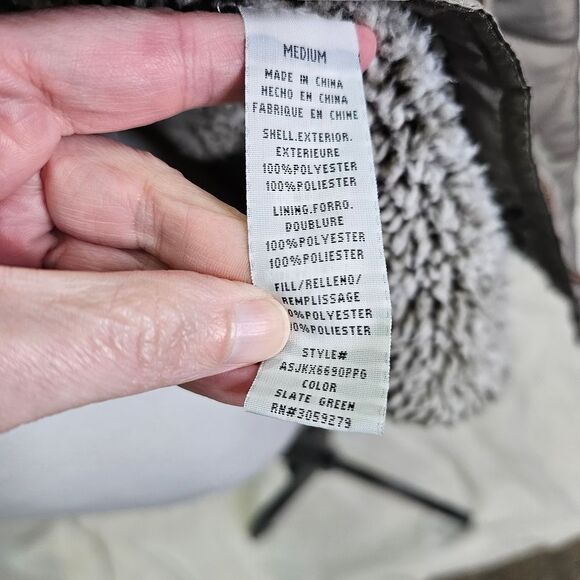 Altar'd State Tan Sherpa Lined Puffer Jacket Size Medium - Picture 7 of 12